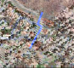 Aerial overview of property's location