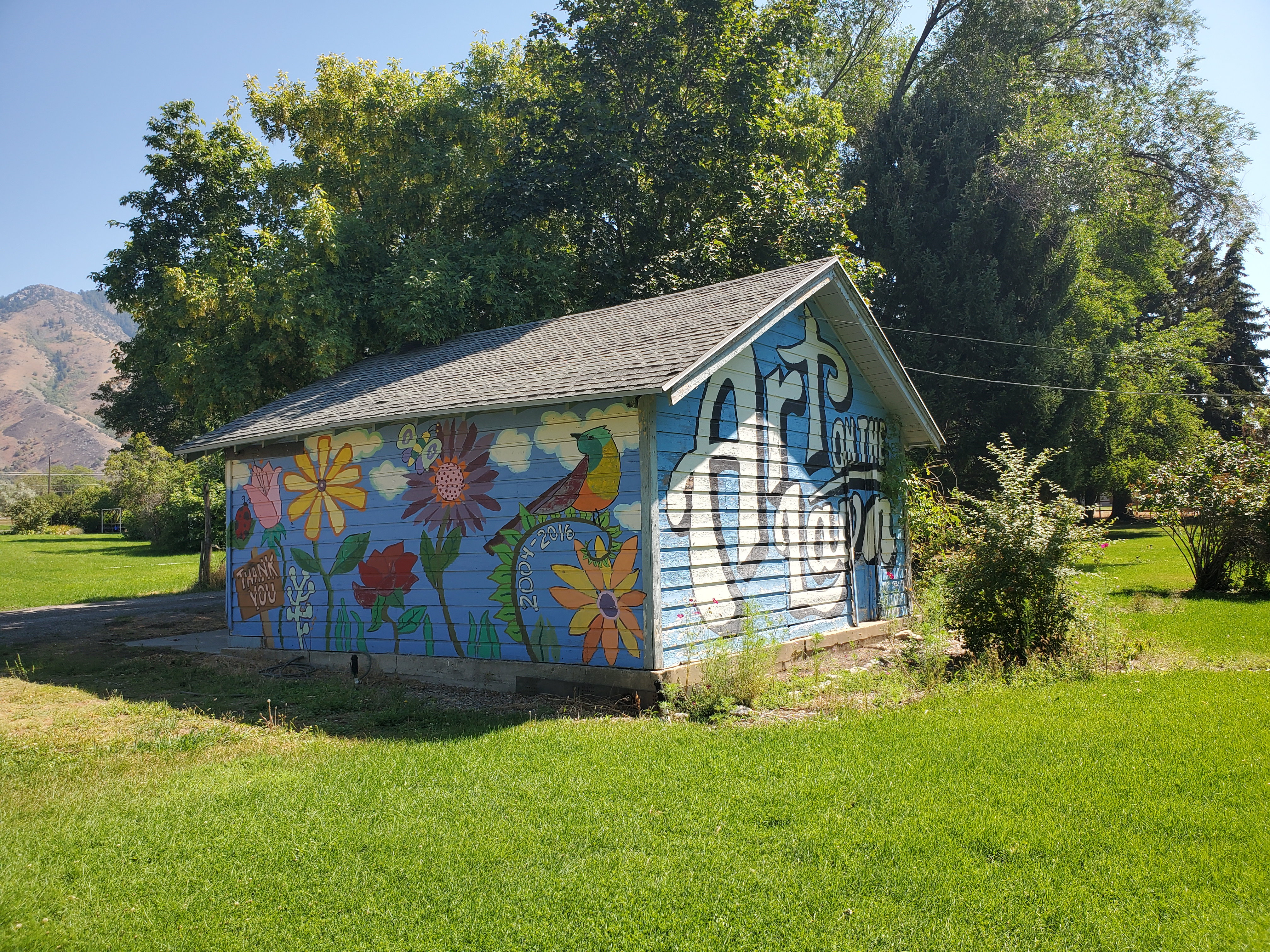 View of outbuilding