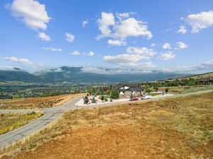 Drone / aerial view of mountains