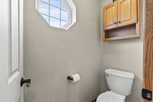 Half bath with toilet