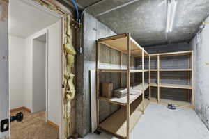 View of storage room