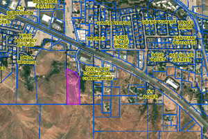 Map / location with property boundaries highlighted