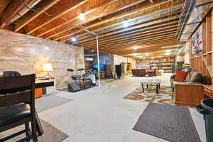 View of unfinished below grade area