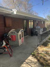 View of patio / terrace with exterior kitchen