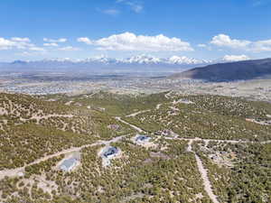 Aerial view of mountains