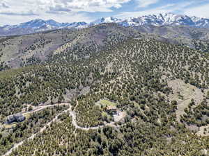 Drone / aerial view of mountains