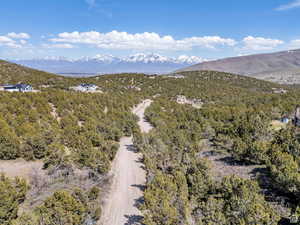 Bird's eye view of mountains