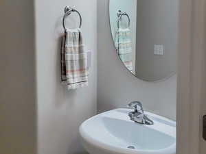 Bathroom with baseboards