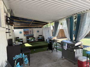 View of patio / terrace with a grill