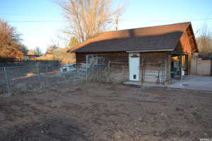 View of outdoor structure