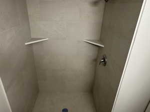 Full bathroom featuring a shower stall