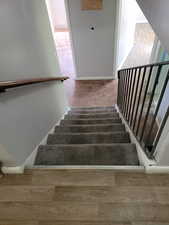 Stairs to 1st level basement