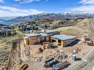 Bird's eye view of mountains