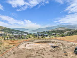 View of mountain background