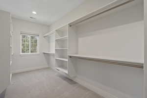 Top level ensuite primary walk -n closet
