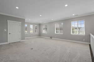 Upstairs recreation/game room/office -- door shown is access to elevator