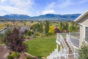 View of the Wasatch back across the back of home