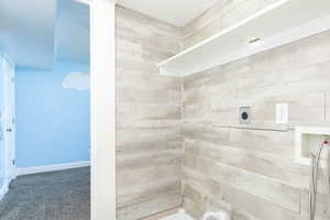 Bathroom with baseboards