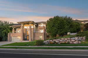 Front exterior and yard