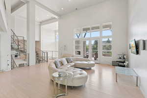 Amazing main level living area perfect for entertaining with access to the outside balconies!