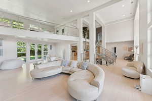 Amazing main level living area perfect for entertaining with access to the outside balconies!