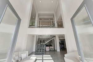 A grand entry with beautiful high ceilings!