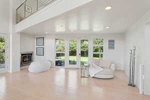 Amazing main level living area perfect for entertaining with access to the outside balconies or backyard area!