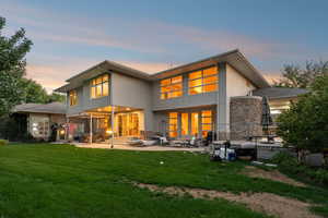 Private backyard with covered patio and entertaining areas!