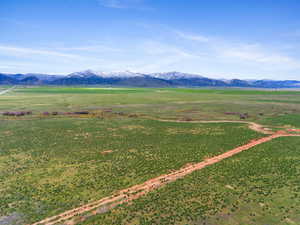 Mountain view with rural landscape