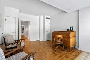 Office space with baseboards