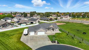 Aerial view of property