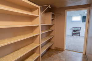 Storage area with electric panel