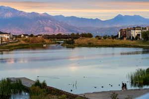 Water view featuring a mountainous background
