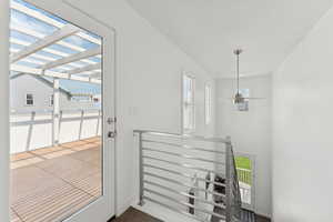 Entryway with healthy amount of natural light