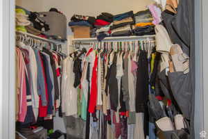 View of spacious closet