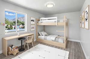 Virtually Staged Bedroom Room