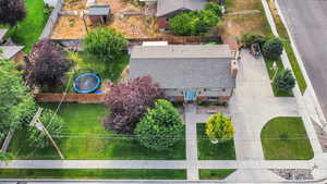 View from above of property