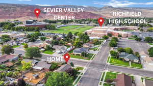 Drone / aerial view of mountains