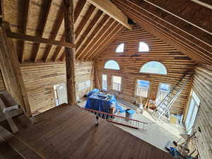 View of unfinished attic