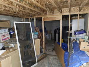 View of unfinished below grade area