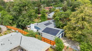 View from above of property