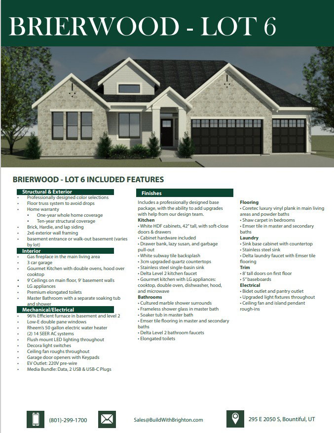 View of miscellaneous listing collateral