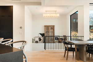 Dining room featuring light wood-style flooring