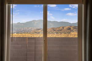 View of mountain background