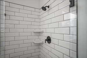 Bathroom with tiled shower
