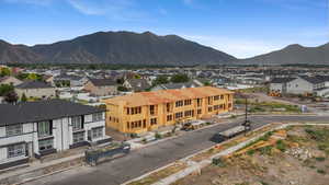 Mountain view with nearby suburban area