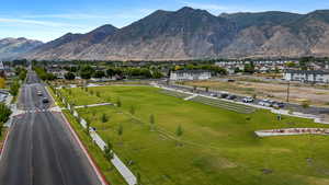 Mountain view featuring nearby suburban area