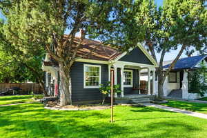 View of front of property with covered porch