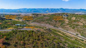 Ski resort locations  to the south