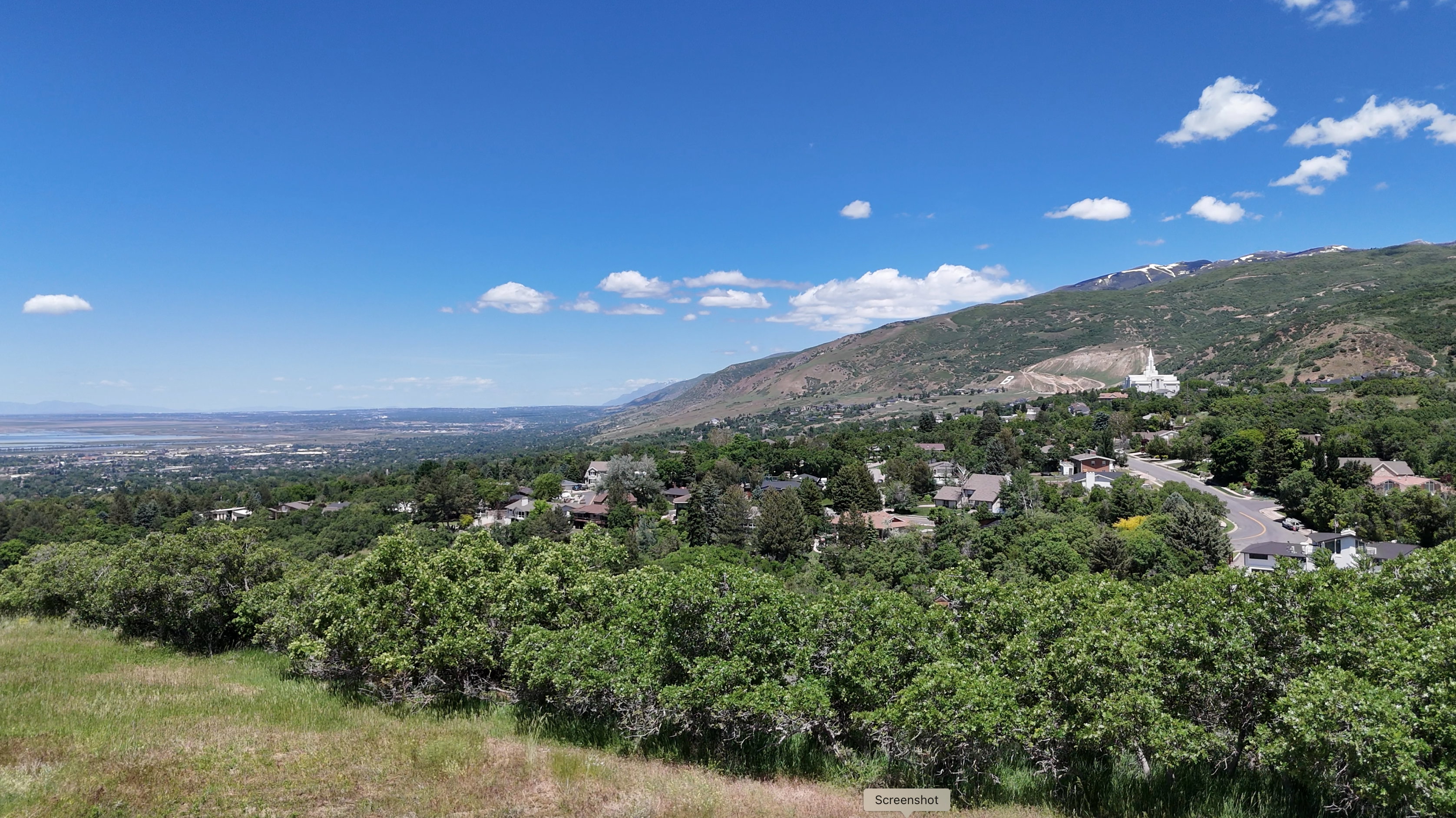 View to the north